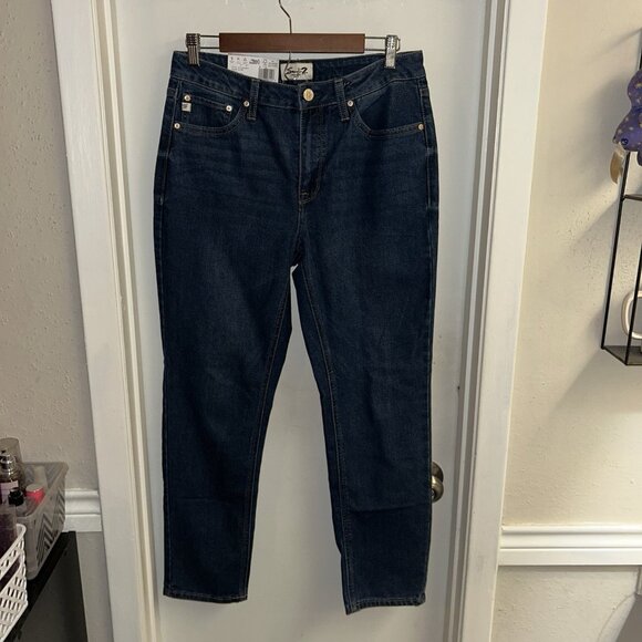 Seven7 90's Straight Jean Dark Wash High Rise Straight Leg Pants Size 6 New - Picture 2 of 9